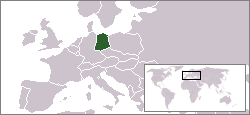 Location of East Germany