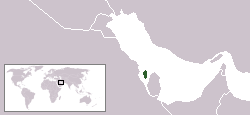 Location of Bahrain