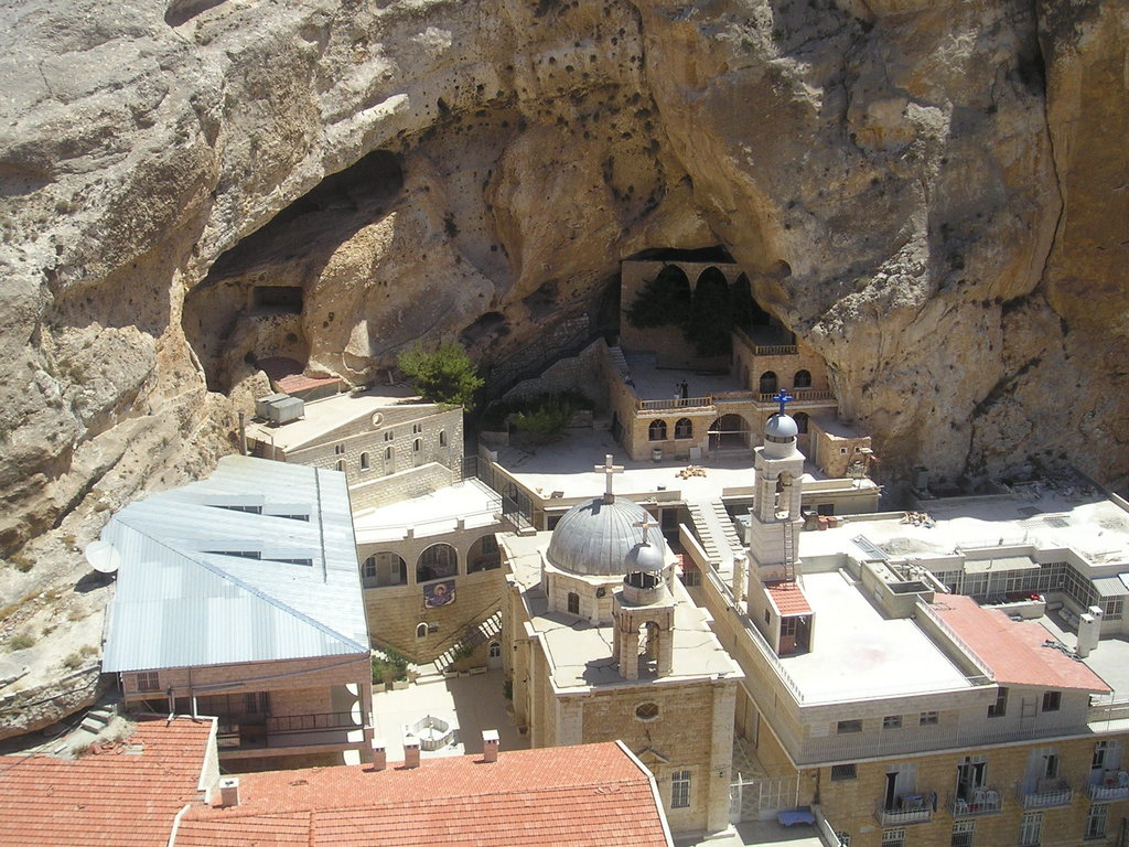 The Church of Saint Thecla in Maaloula, Syria