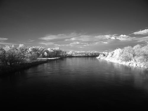 North Platte River in Casper, Wyoming.