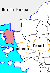 map showing location of Ganghwa Island