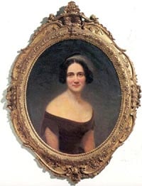 Portrait of Mary Boykin Chesnut painted by Samuel Osgood, 1856.