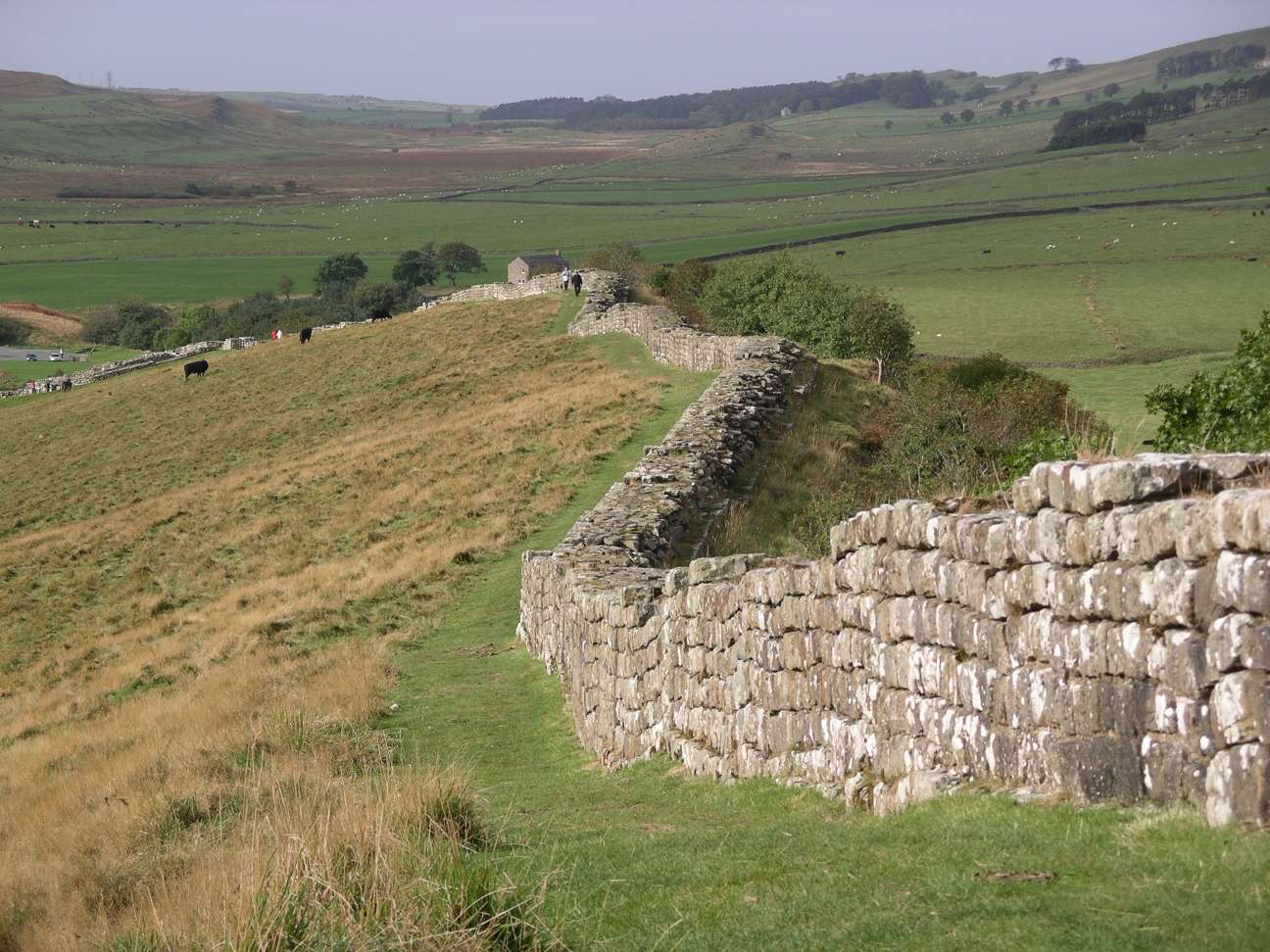 Remnants of Hadrian's Wall.