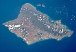 Satellite photo of Oʻahu