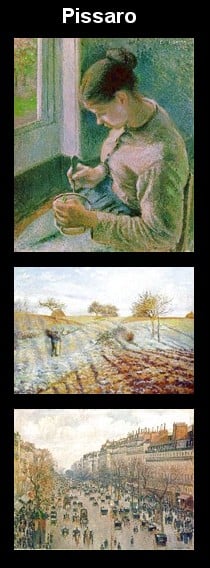 Paintings by Pissarro