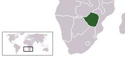 Location of Zimbabwe