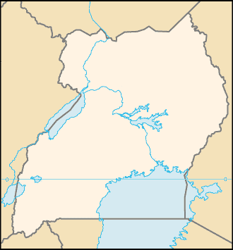 Location map Uganda