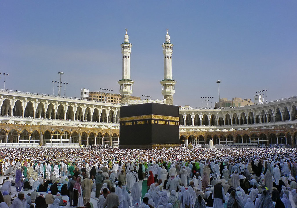 The Ka'bah in Mecca. Mecca was al-Zubayr's capital from 683 until 692. He was later accused of defiling the Ka'bah, which burned down in 683 and was rebuilt.