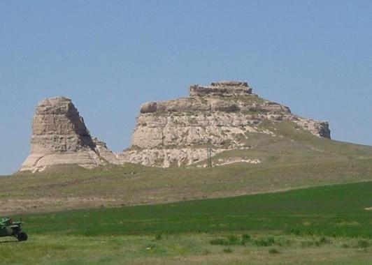 Courthouse and Jail Rocks.