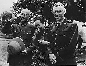 Chiang Kai Shek and wife with Lieutenant General Stilwell.jpg