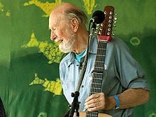 Seeger at the Clearwater Festival in June 2007
