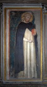 Oldest image of Saint Dominic by an unknown fourteenth century artist in the Priory of the Basilica of San Domenico in Bologna