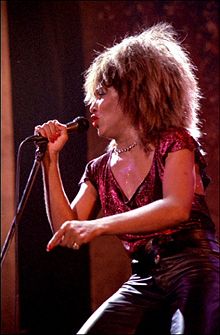 Tina Turner at a show in Norway in 1985
