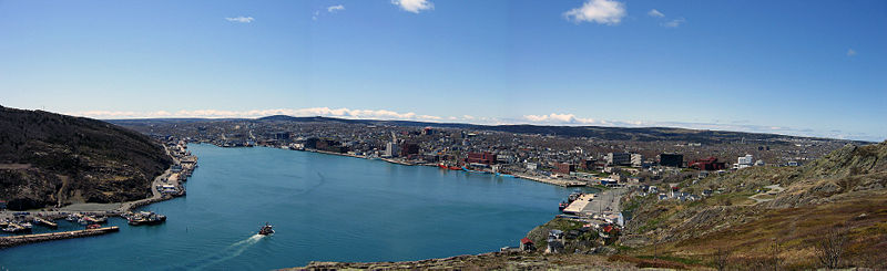File:St. John's, NFLD harbour.jpg