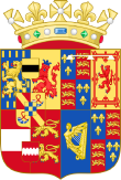 Coat of arms of William and Mary as Prince and Princess of Orange.png