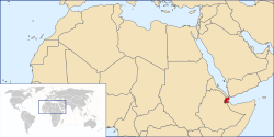 Location of Djibouti