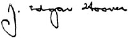 J. Edgar Hoover's signature