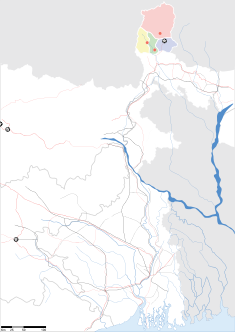 Map indicating the location of Sikkim