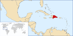 Location of Dominican Republic