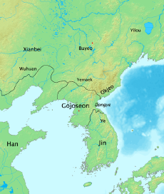 Location of Gojoseon