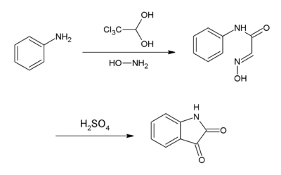 Synthesis of isatin.png