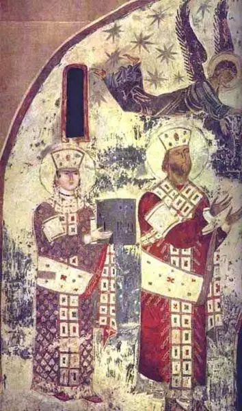 File:Vardzia Chapel fresco.jpg