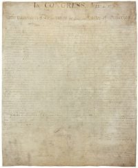 The Declaration of Independence incorporates concepts from Deism.