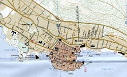 1995 map of Dubrovnik