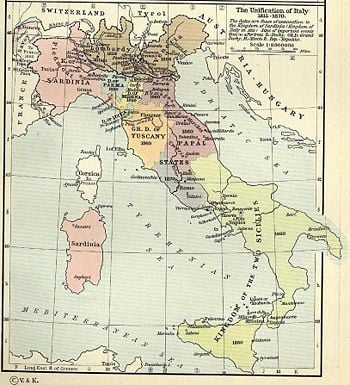 Italian Unification New World Encyclopedia