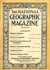 Cover of January, 1915 National Geographic