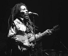 Bob Marley in concert, Zürich, 1980.