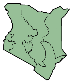 Location of Nairobi National Park