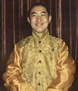 Choekyi Gyaltsen, 10th Panchen Lama in the mid-1950s, from- Dalai and Panchen (cropped).jpg
