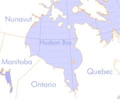 Hudson Bay - Map of Hudson Bay