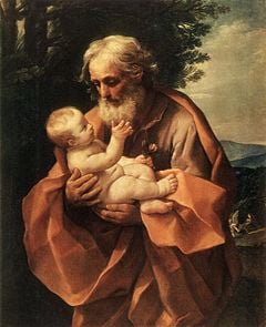 St Joseph with the Infant Jesus by Guido Reni, c 1635.jpg