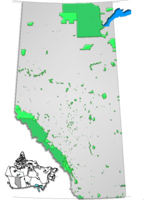 Location of Dinosaur Provincial Park in Alberta