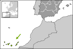 Location of Canary Islands