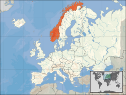 Location of Norway