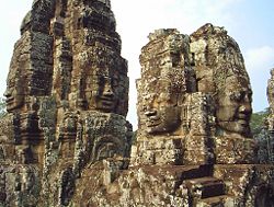 The Bayon temple at Angkor Thom