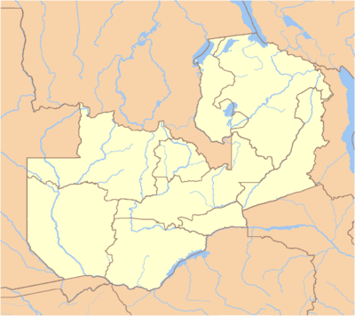 Location map Zambia