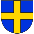 Azure-Cross-Or-Heraldry.svg