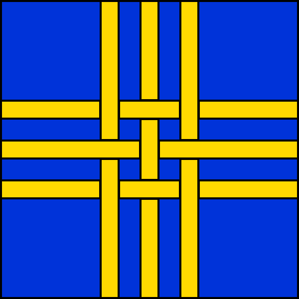 File:Cross-Triple-Parted-Fretted-Or.svg