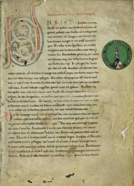 File:Nibelungenlied manuscript-c f1r.jpg