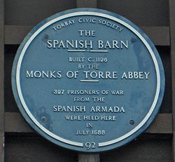 The Spanish Barn plaque, Torquay.jpg
