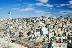 A view of Amman, Jordan from the Citadel atop Jabal al-Qal'a