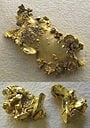 Raw gold from California (top) and Australia (bottom), showing octahedral* formations.