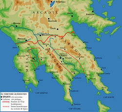 Location of Sparta