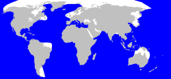 Sperm whale range (in blue)