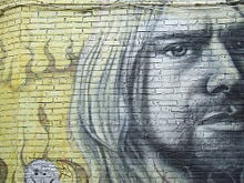 Tribute to Kurt Cobain in a Chicago alley