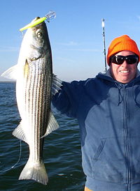Fishing for Striped Bass off Cape Hatteras, North Carolina